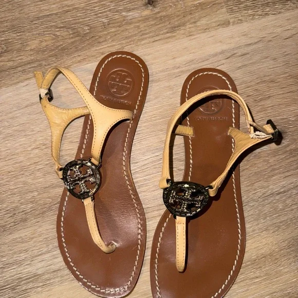 Tory Burch Brown and Tan Sandals - Picture 2 of 2